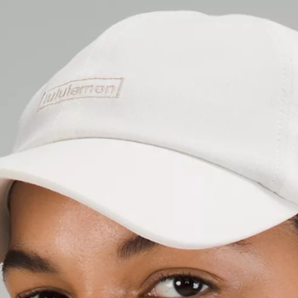 (2288) NWT LULULEMON Women's Baller Hat Soft Embroidered in Bone/Raw Linen - Picture 2 of 2